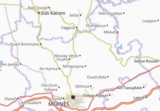 Karte Stadtplan Moulay-Idriss