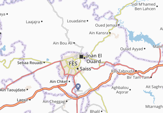 Karte Stadtplan Fès