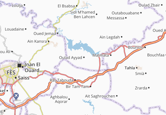Karte Stadtplan Oulad Ayyad