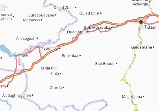 Karte Stadtplan Bouchfaa