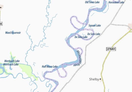 Kaart Plattegrond Knowlton