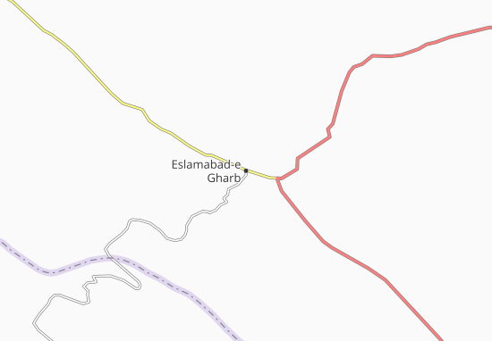 Carte-Plan Eslamabad-e Gharb
