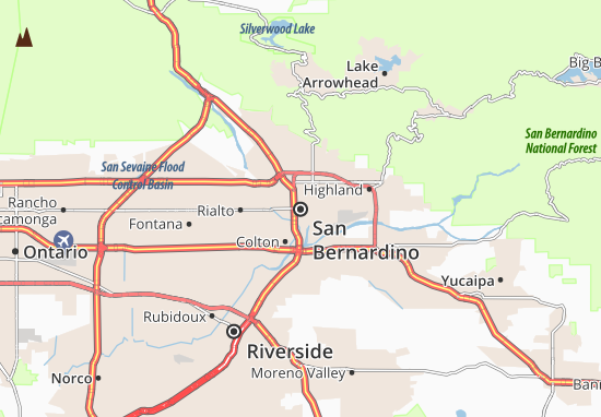 Carte-Plan San Bernardino