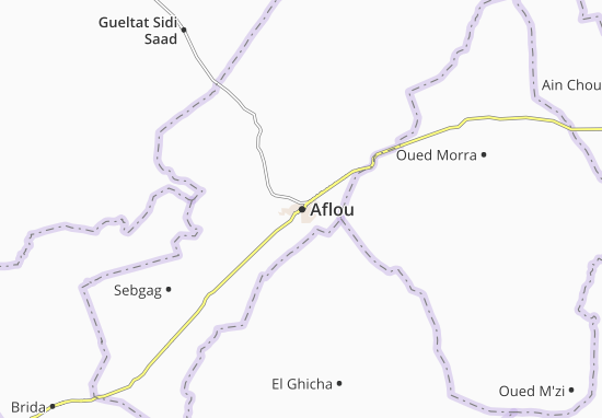 Mapa Aflou
