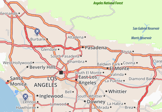 Carte-Plan South Pasadena