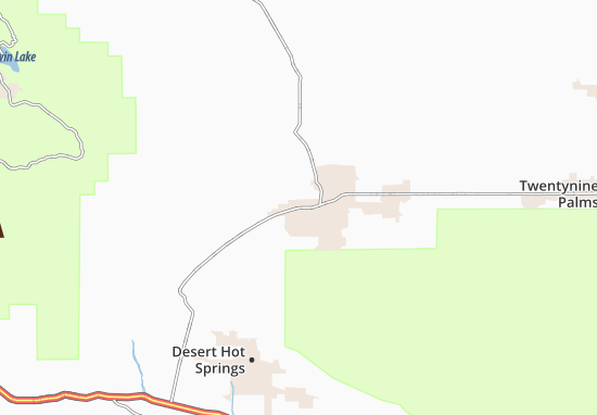 Kaart Plattegrond Yucca Valley