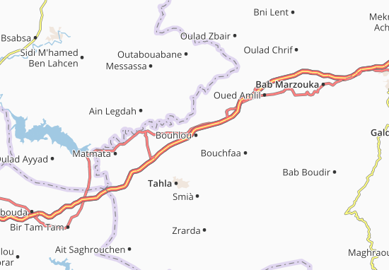 Mapa Bouhlou