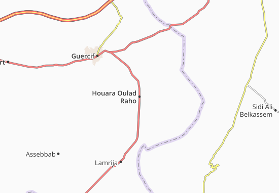 Kaart Plattegrond Houara Oulad Raho
