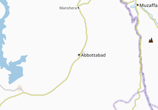 Kaart Plattegrond Abbottabad