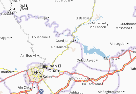 Mapa Ain Kansra