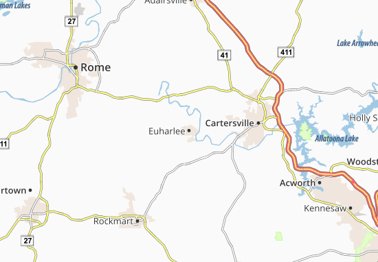 Mapa Euharlee