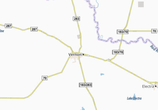 Karte Stadtplan Vernon