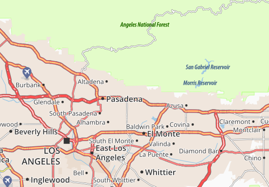 Karte Stadtplan Sierra Madre