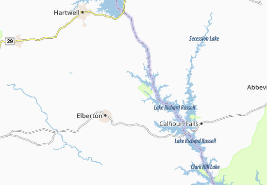 Kaart Plattegrond Ruckersville