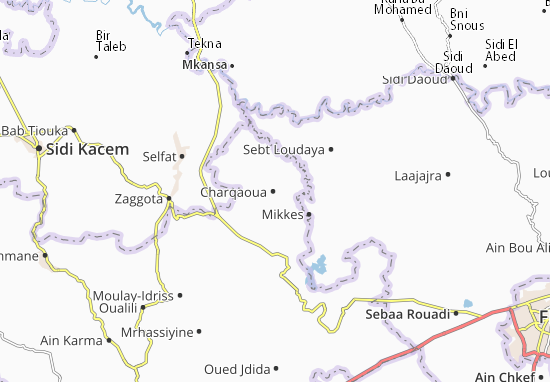 Karte Stadtplan Charqaoua