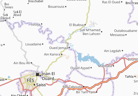 Kaart Plattegrond Oued Jemaa