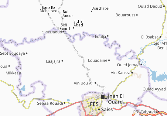 Mapa Oulad Mimoun