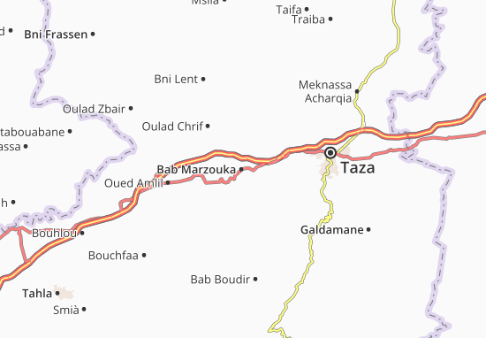Karte Stadtplan Bab Marzouka