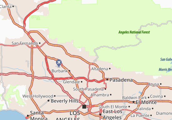 Karte Stadtplan La Crescenta-Montrose
