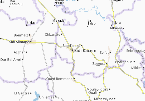 Karte Stadtplan Sidi Kacem