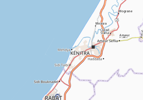 Karte Stadtplan Mehdya