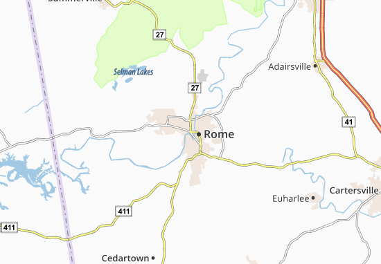 Karte Stadtplan Rome