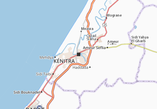 Karte Stadtplan Kénitra