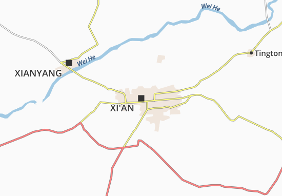 Karte Stadtplan Xi&#x27;an