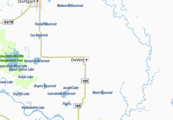Karte Stadtplan DeWitt