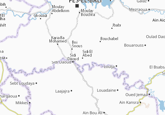 Karte Stadtplan Sidi El Abed
