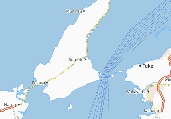 Karte Stadtplan Sumoto