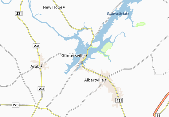 Carte-Plan Guntersville