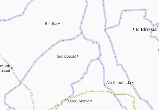 Kaart Plattegrond Sidi Bouzid