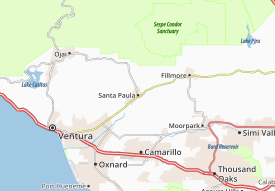 Santa Paula Map