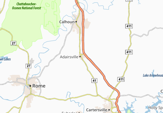 Mapa Adairsville