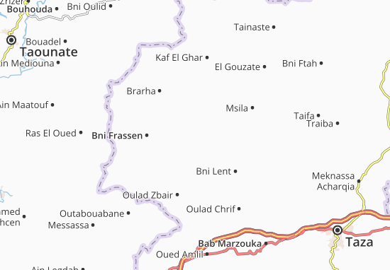 Karte Stadtplan Rbaa El Fouki
