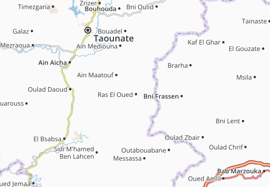 Karte Stadtplan Ras El Oued