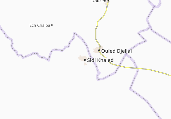 Kaart Plattegrond Sidi Khaled