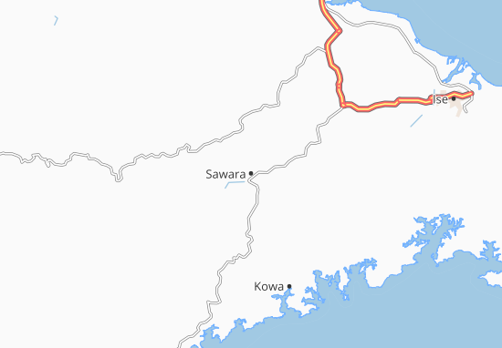 Karte Stadtplan Sawara