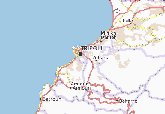 Karte Stadtplan Trablous Zeitoun