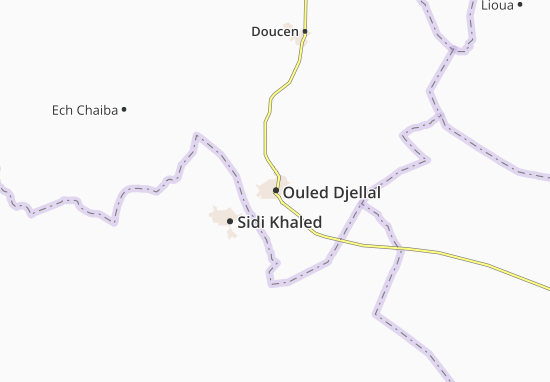 Kaart Plattegrond Ouled Djellal