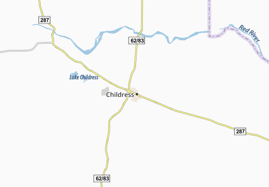 Kaart Plattegrond Childress
