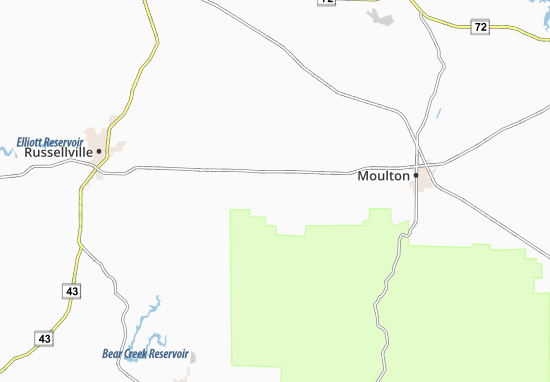 Karte Stadtplan Mount Hope