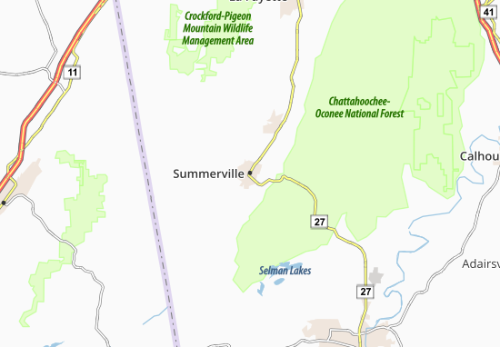 Kaart Plattegrond Summerville