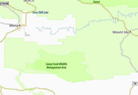 Kaart Plattegrond Big Fork