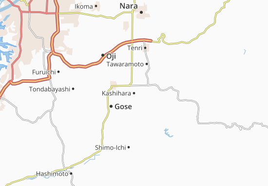 Mapa Kashihara