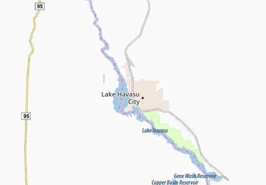 Kaart Plattegrond Lake Havasu City