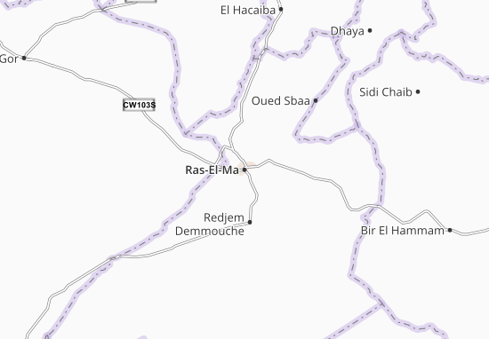 Karte Stadtplan Ras-El-Ma