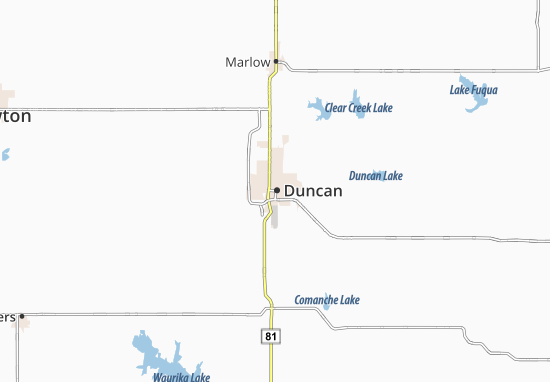 Kaart Plattegrond Duncan