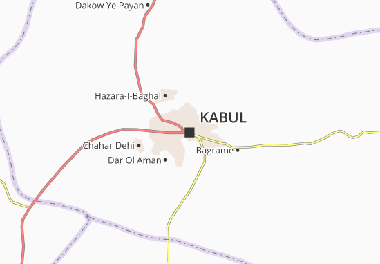 Kaart Plattegrond Kabul